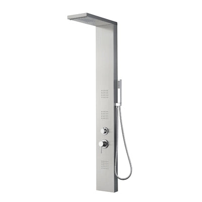 PARETE ATTREZZATA MULTIFUNZIONE MOD. RODI- Acciaio inox luc. Senza Led- DH- pezzi 1