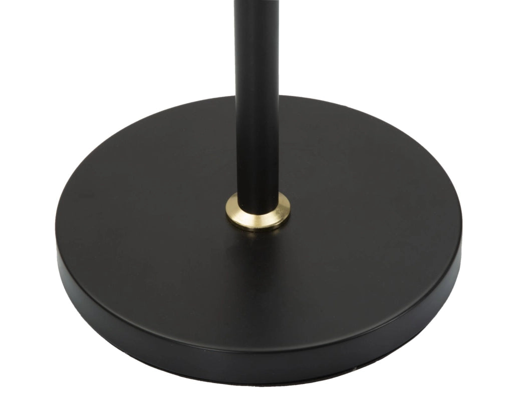 Lampada da Terra Closy Ø46x172 cm in Ferro e Plastica Nero e Oro