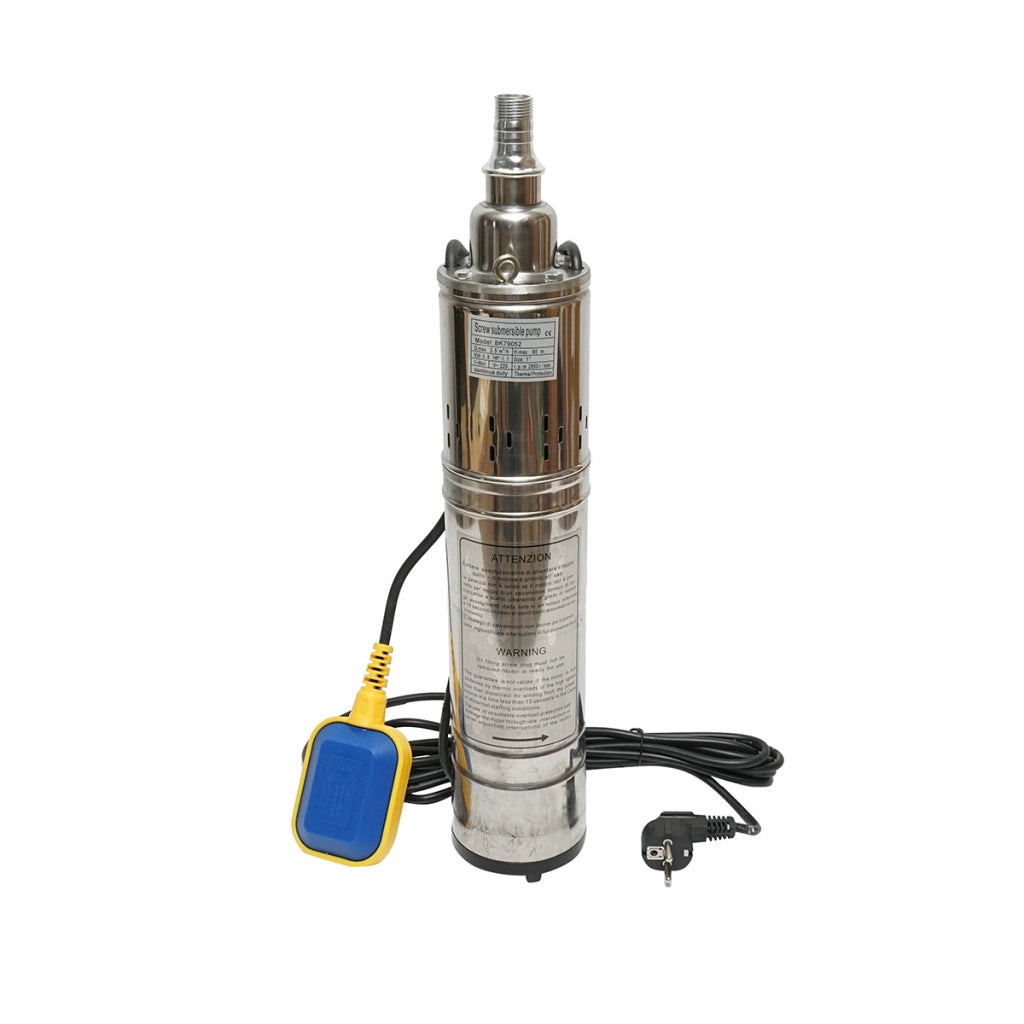 POMPA SOMMERSA CON GALLEGGIANTE 800W, 58 L/min, profondità massima 60 m, 220V, 2850 RPM