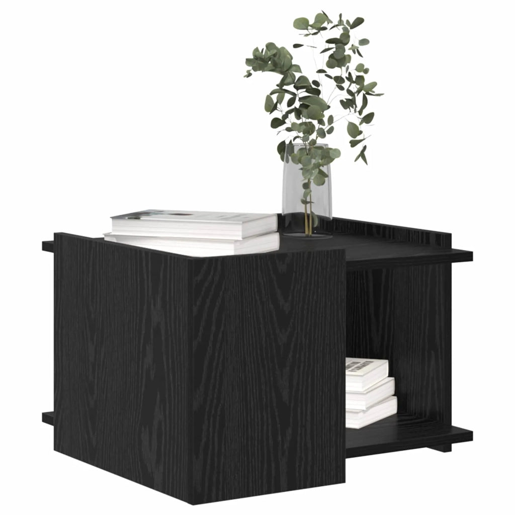 Tavolino da salotto | Tavolino da caff¨¨ | Tavolino da Soggiorno Rovere Nero 50,5 x 50 x 33 cm