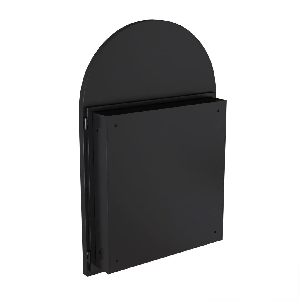 MOBILE SPECCHIERA AD ARCO 101x72x18,5 cm METALLO NERO