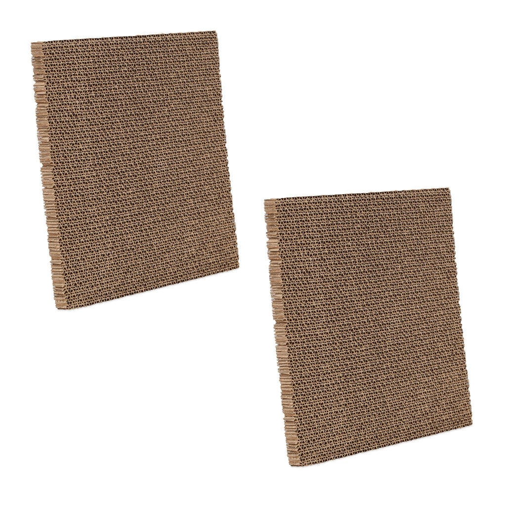 Cuccia per gatti casa in cartone 60 x 45 x 45 cm comodo nascondiglio design moderno in cartone bianco 13_0013676