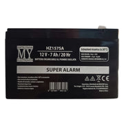 Batteria piombo ricaricabile nera 12v 7ah/20 allarme ups hz157sa