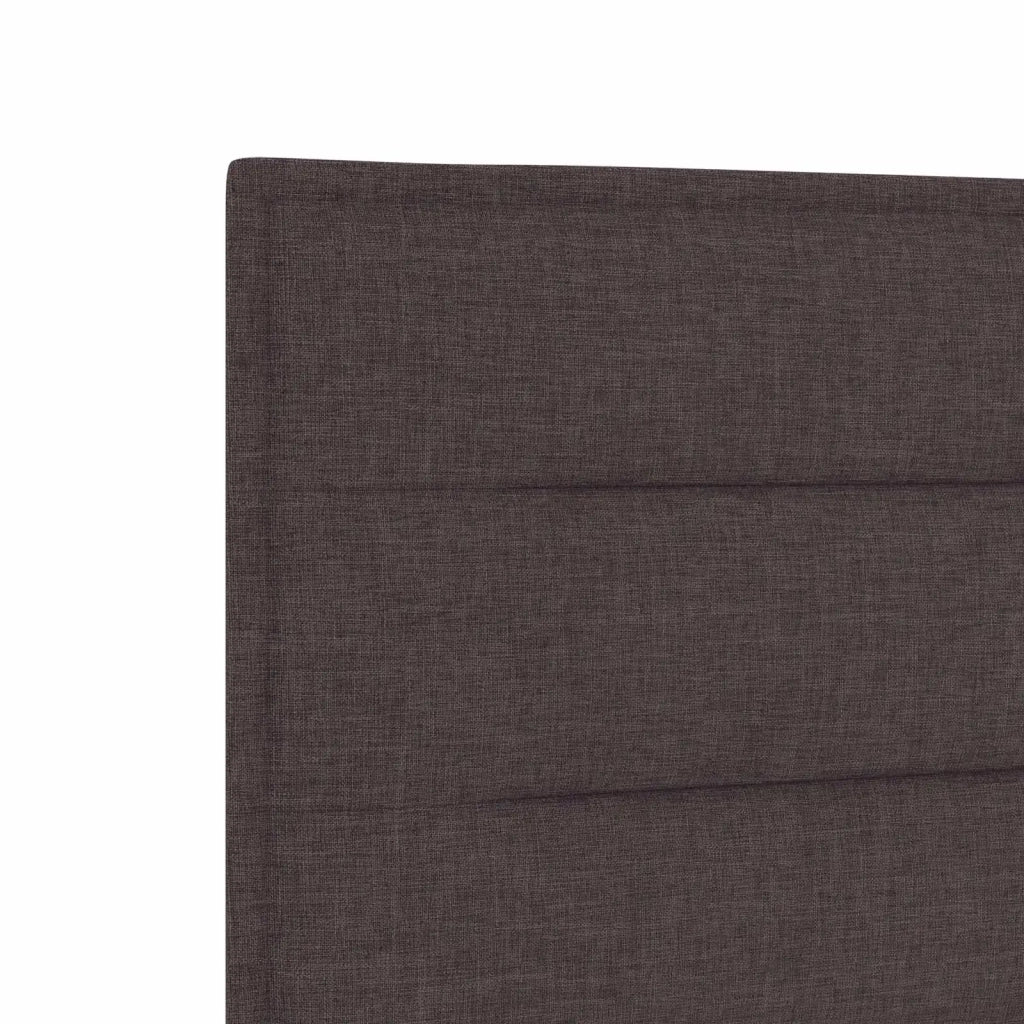 Letto Box Spring LED con Materasso Marrone Scuro 90 x 190 cm 3455744