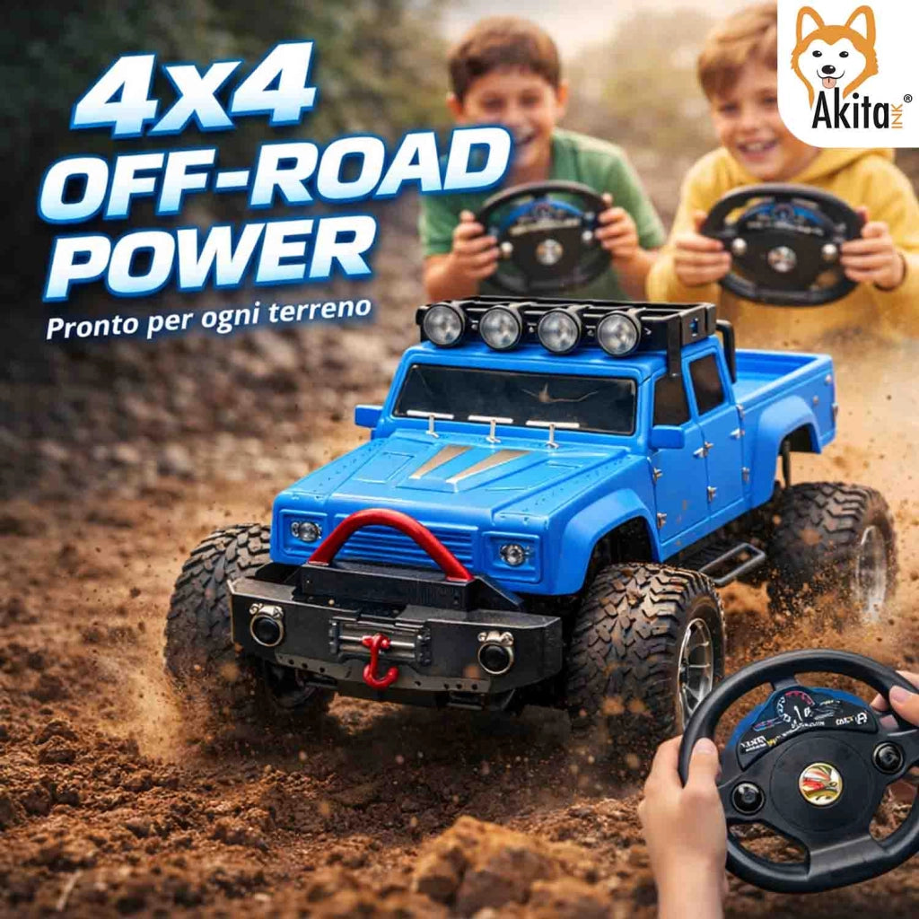 Akitaink Fuoristrada Radiocomandato Auto RC Avanti/Indietro 6+