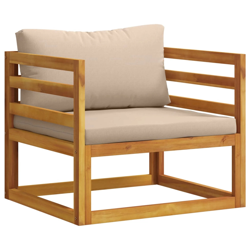 Set da giardino modulare 5 pezzi Naturale 3417223