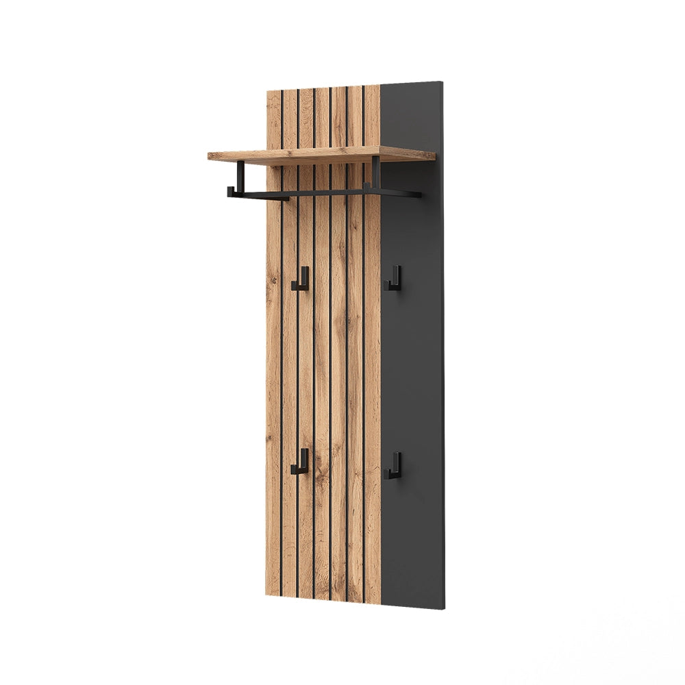 Vicco Appendiabiti da parete Quercia Wotan 43 x 110 cm
