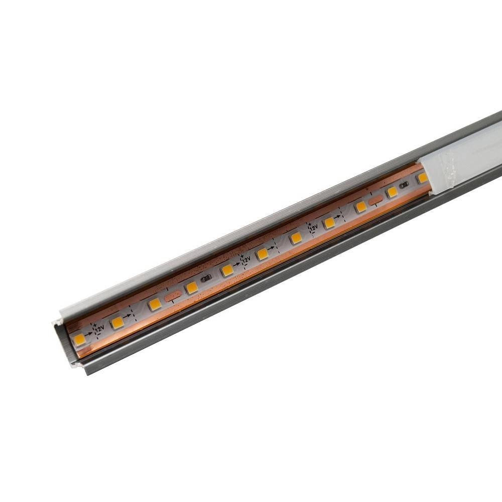 Trade Shop - Kit Barra Led 12w Profilo Alimentatore 24w 12v Luce 4000k Dimmerabile Sensore Touch -