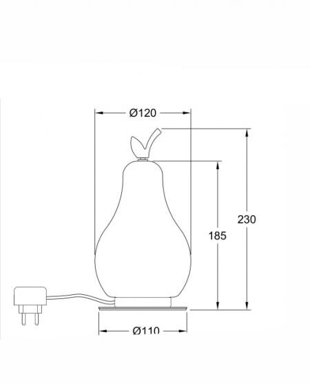 Lampada da Tavolo Wilma 8W LED Integrato 3000K Verde/Ottone Satinato, Regolazione Luce al Tocco, IP20, 230V, Design in Metallo e Vetro - Wilma