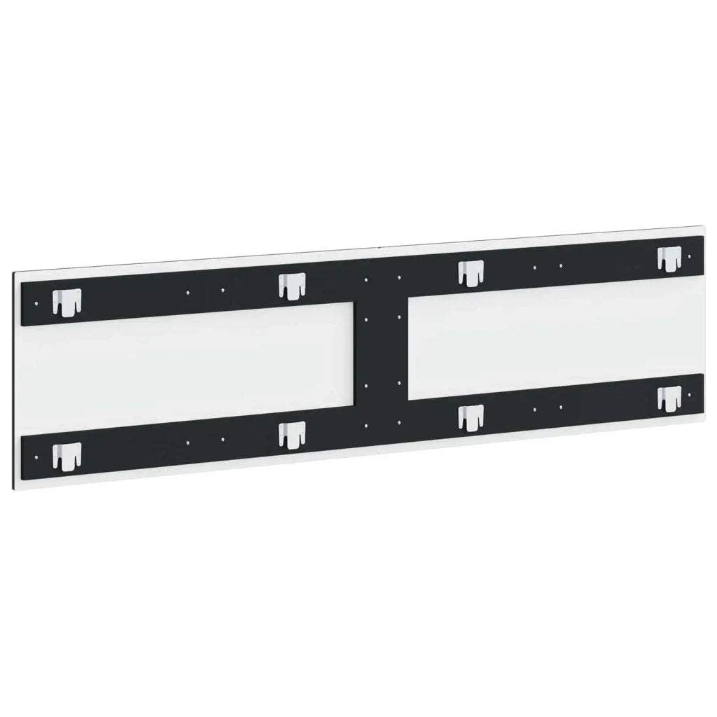 Testiera da Muro HAARLEM Nero Legno ingegnerizzato 896926