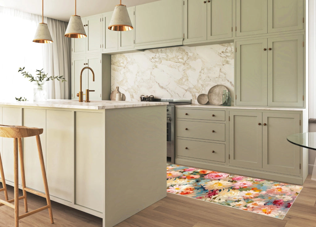 Tappeto Passatoia Cucina Antiscivolo Linea Futura Giverny By Suardi - 52x230 - Giverny