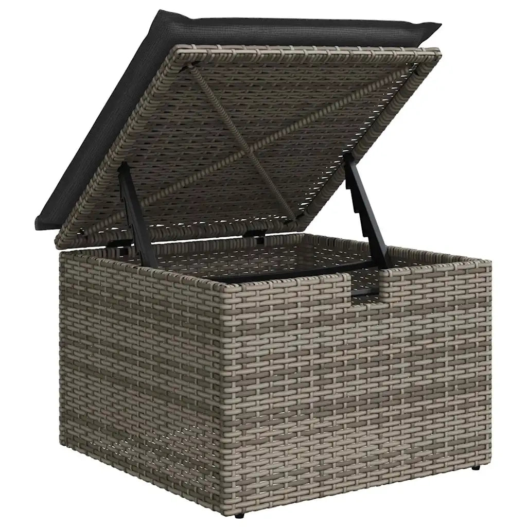 Set Divano da Giardino con cuscino 8 pcs Grigio polyrattan 3359573