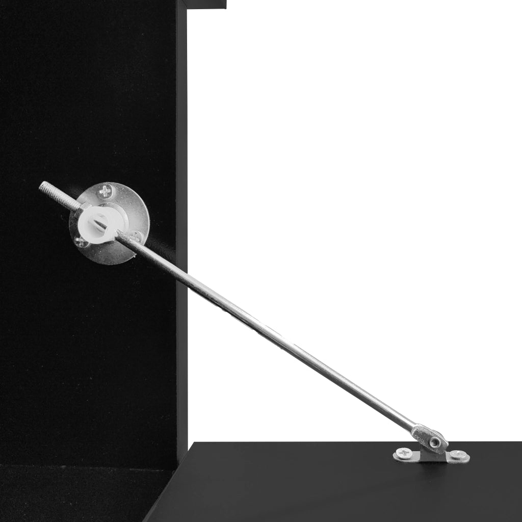Mobile TV nero lucido 181 cm