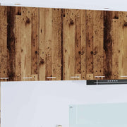Armadio pensile 2 pcs Legno Antico e Bianco 30 x 31 x 80 cm 884255
