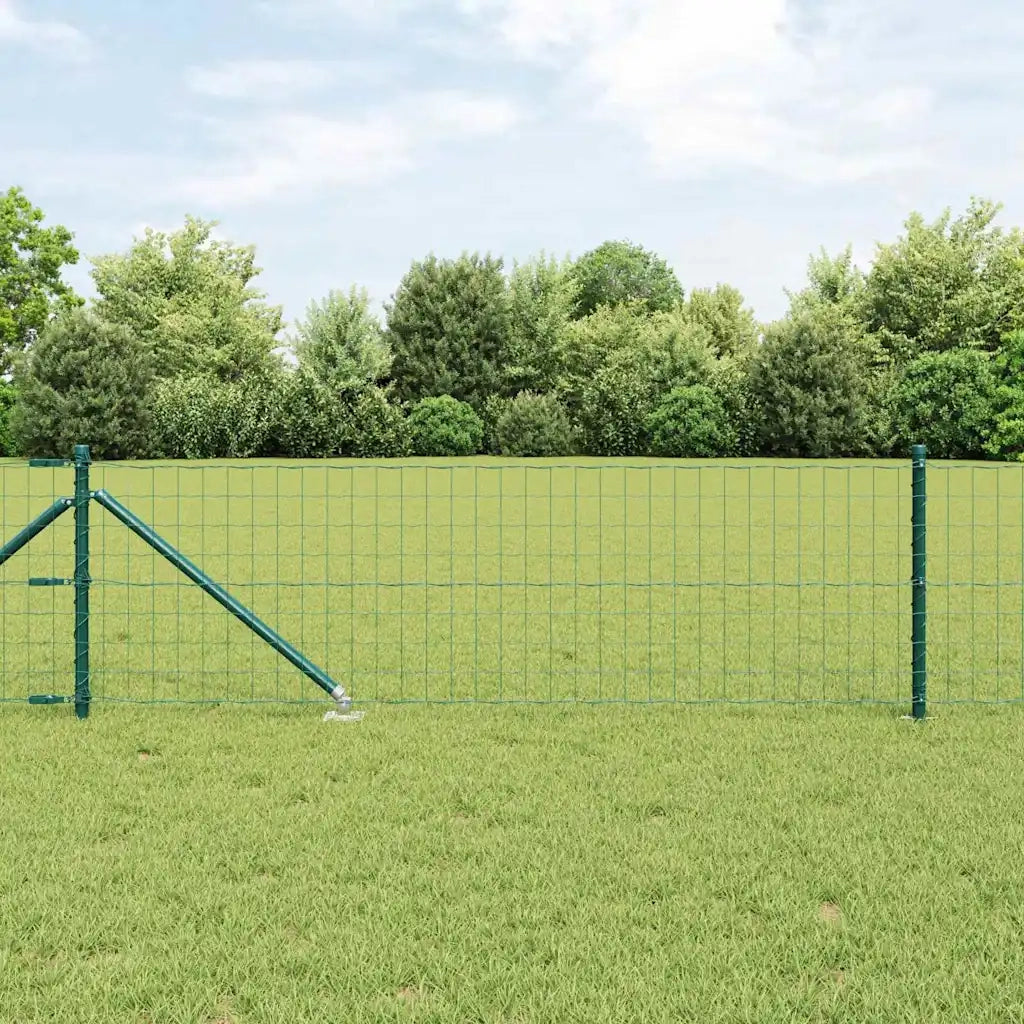 Recinzione con Posto Verde 0,4 x 50 m Acciaio e PVC