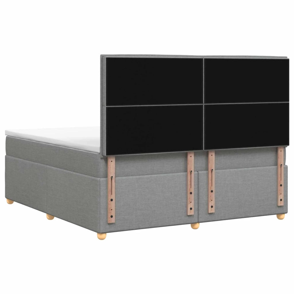 Letto box spring con materasso Grigio Chiaro 140 x 200 cm 3455371