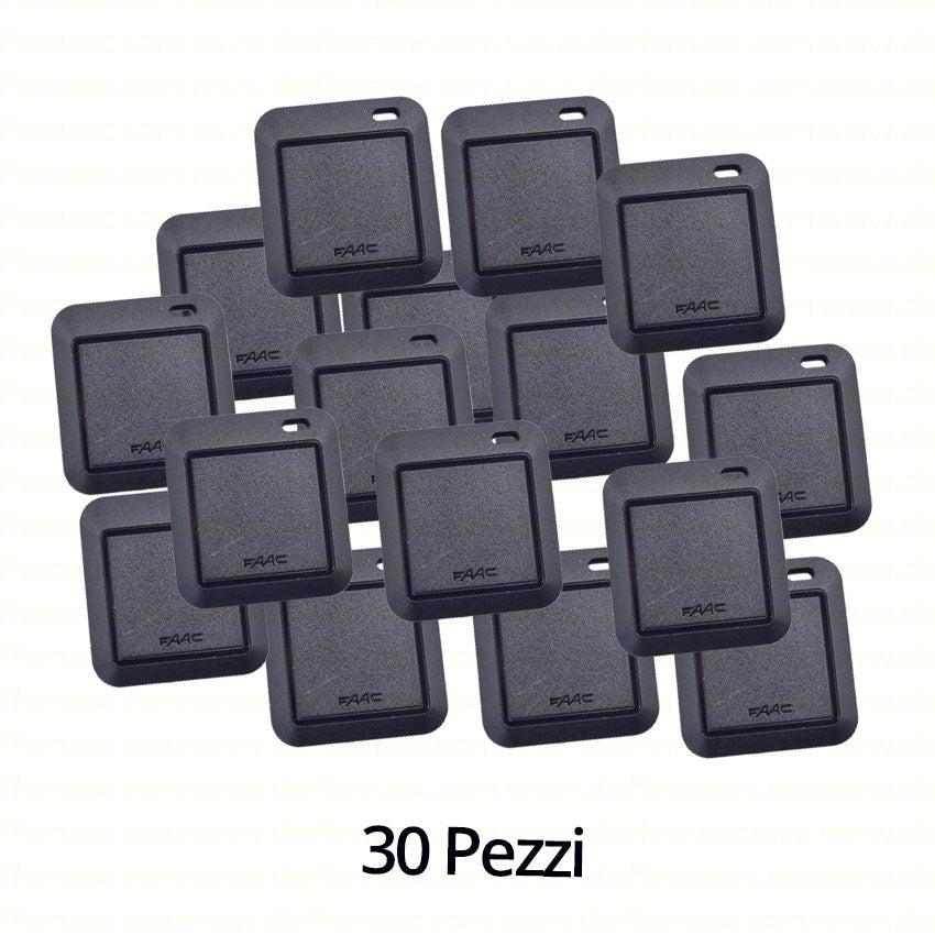 KEYTAG PER DATORI D'IMPULSO ELETTRONICI FAAC 401048 AUTOMAZIONE AUTOMATISMI 30PZ