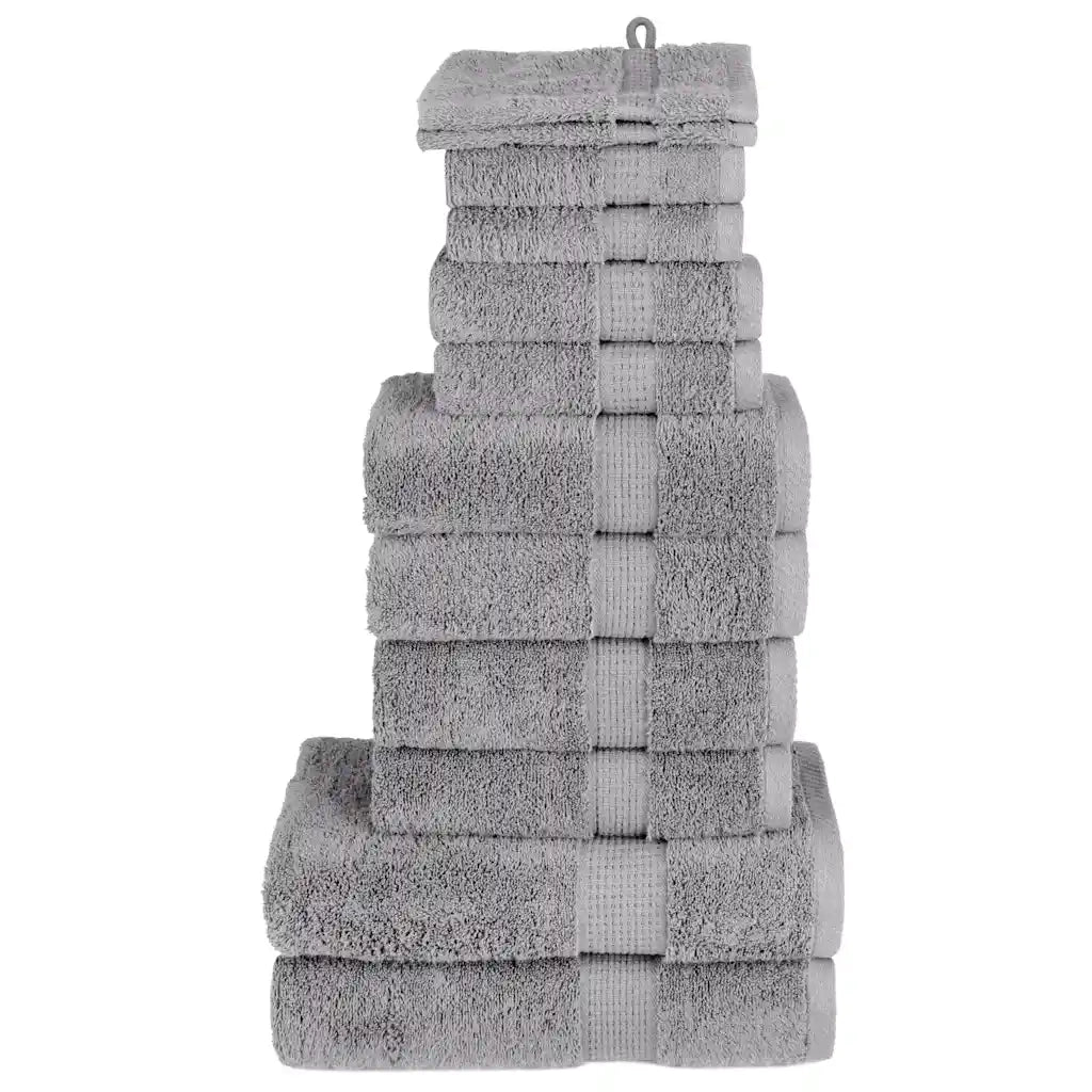 Set ASciugamani SOLUND 12 pz Grigio 600 gsm 137577