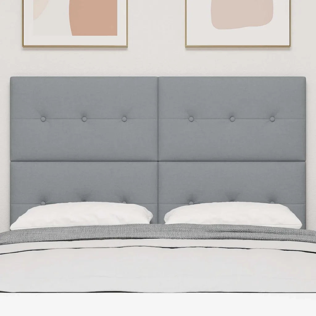 Testiera regolabile in altezza Grigio chiaro 160 cm Tessuto 3337834