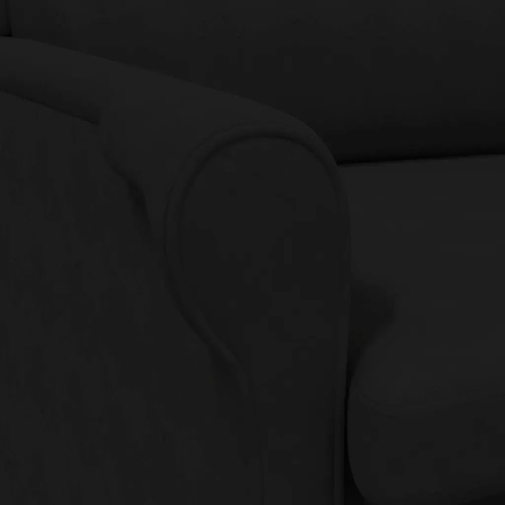 fauteuil Noir 76 x 94 x 102 cm Microfibre