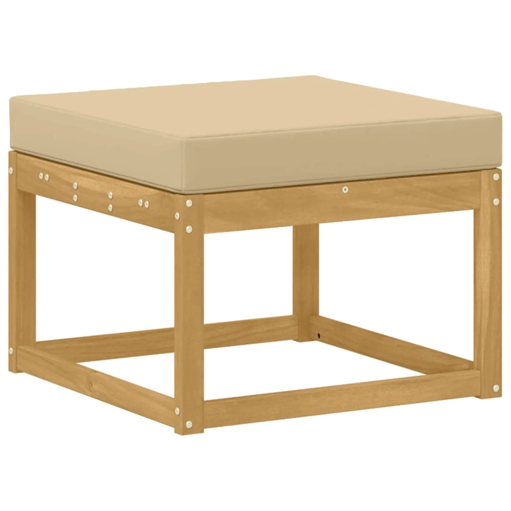 Set di divani da esterno 5 pz Bianco e Beige 3387487