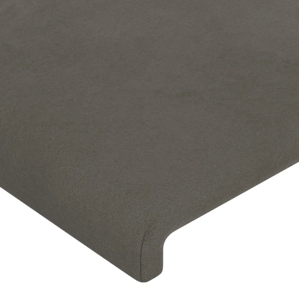 Testiera | Testata a LED Grigio Scuro 90x5x78/88 cm in Velluto