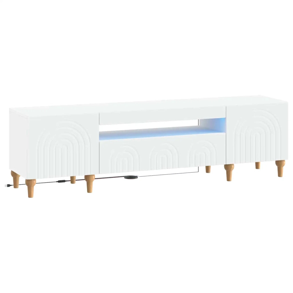 Mobile TV LED ALKMAAR 153 x 35 x 43 cm Bianco 896245