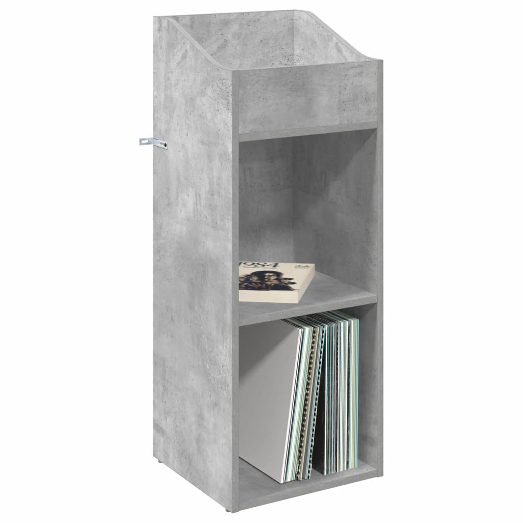 Mobile porta vinili Grigio Cemento 36 x 36 x 95,5 cm 8012829