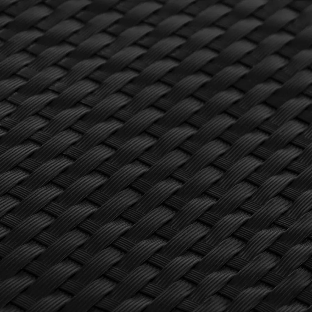 Schermo da balcone | Paravento da Balcone Nero 300x90 cm in Polyrattan