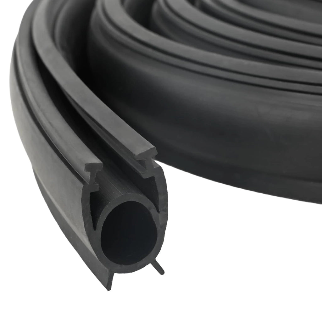 Sigillo Porta Garage Nero 41 x 33 mm 3 m PVC 42038293