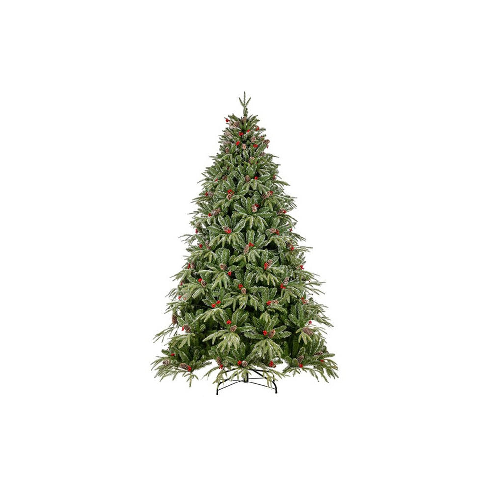Albero di Natale Artificiale Magic con Pigne e Bacche Formato: 240 cm