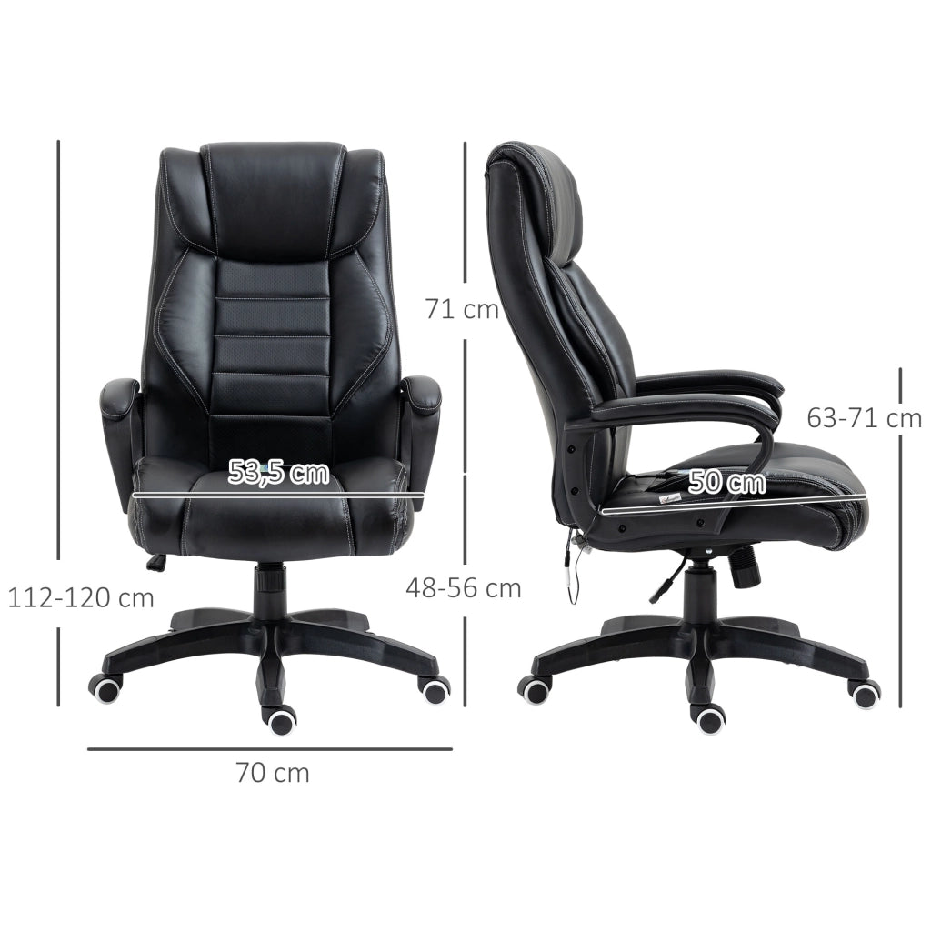 Sedia da ufficio ergonomica con massaggio ¨C zephmum ¨C nera
