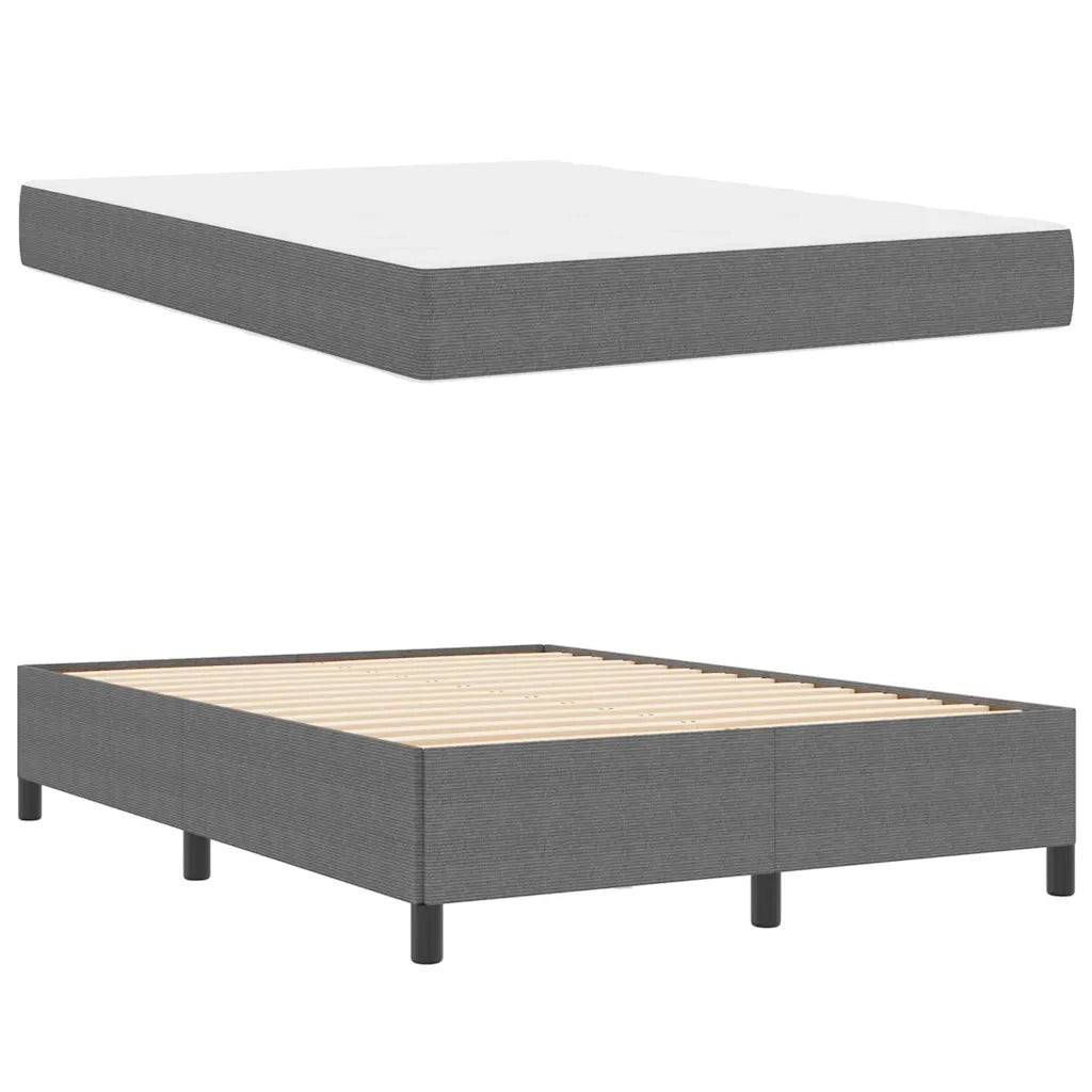Struttura del letto Grigio chiaro 140 x 200 cm Tessuto