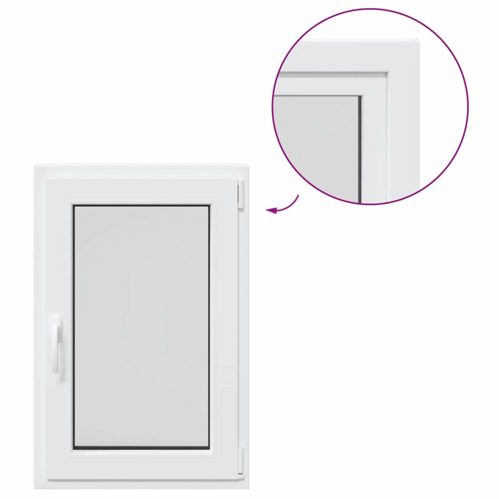 Finestra per Soffitta RISOR 60 x 90 cm PVC e Vetro Bianco CFW4614523