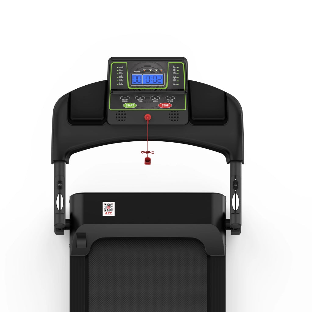 Tapis Roulant Elettrico Compatto per Casa e Ufficio, fino a 12 km/h, con Display LED, Supporto per App e Tablet