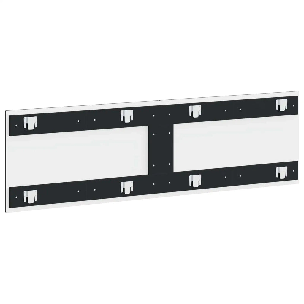 Testiera da Muro ALKMAAR Nero Legno ingegnerizzato 896276