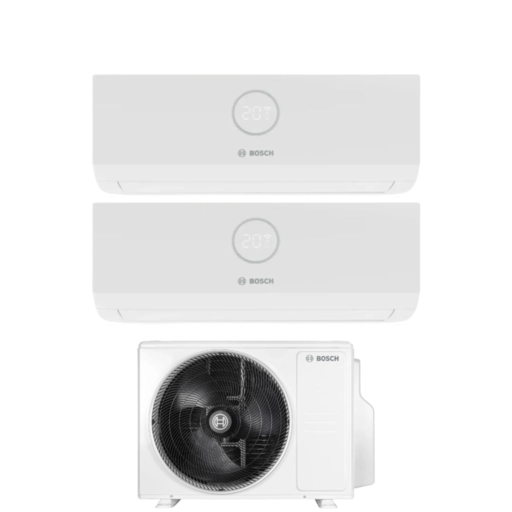 Condizionatore Dual Split Bosch Climate 3000i 7+12 con CL5000M 62/3 E R-32 Wi-Fi Optional