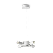 Plafoniera Collezione SET 4 luci E27 Bianco Ideal Lux
