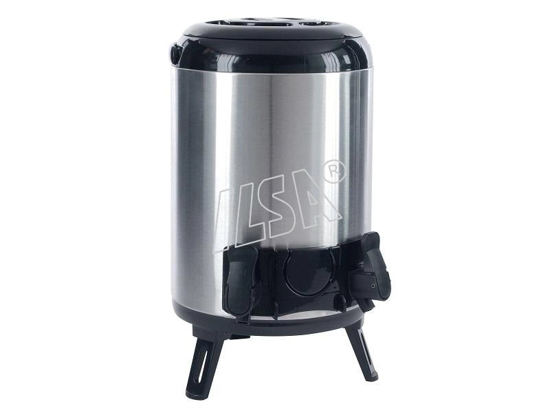 Thermos Dispenser in Acciaio con 2 Rubinetti 10 Litri Ilsa