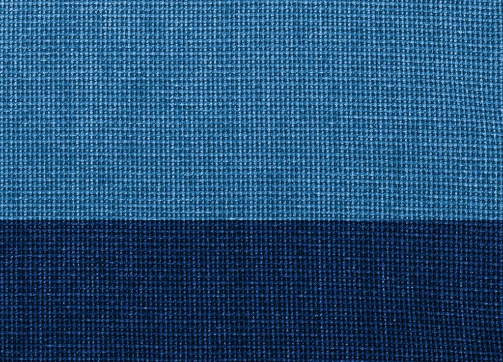 Copritavolo Salotto/Cucina Cinigliato Bordo Applicato Modello Intreccio - Runner 45x130 - Blu