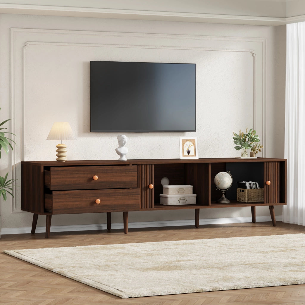 Mobile TV in effetto legno noce 180 cm