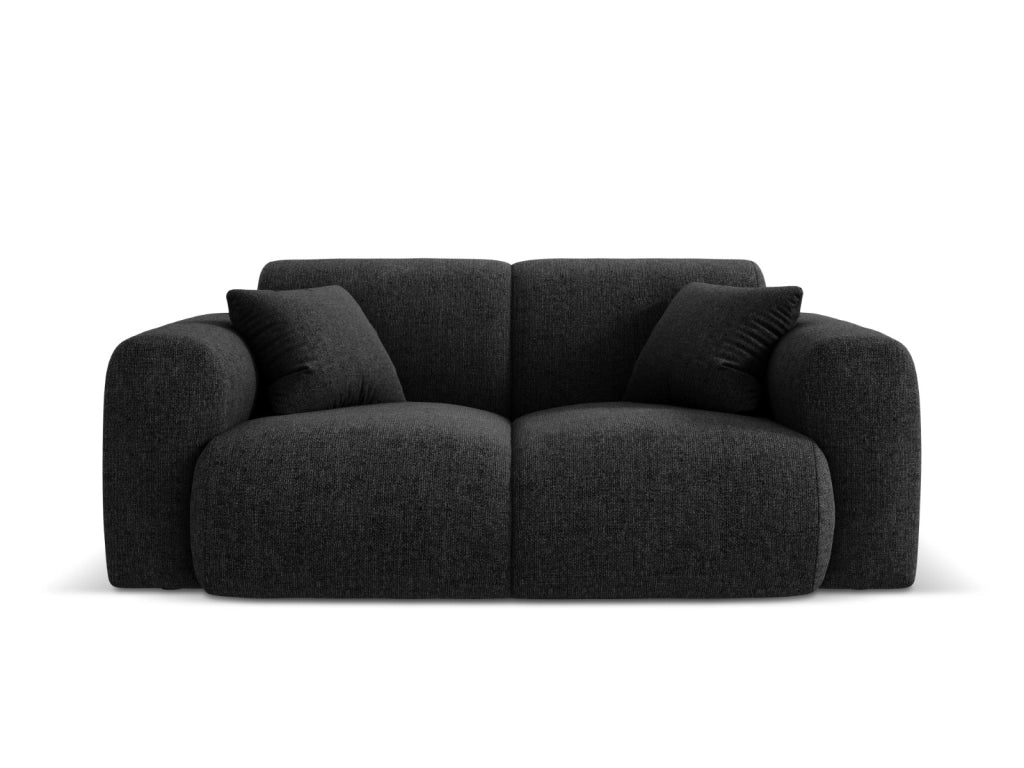 Cosmopolitan Design - Divano "Nolio" 2 posti in ciniglia nero 
