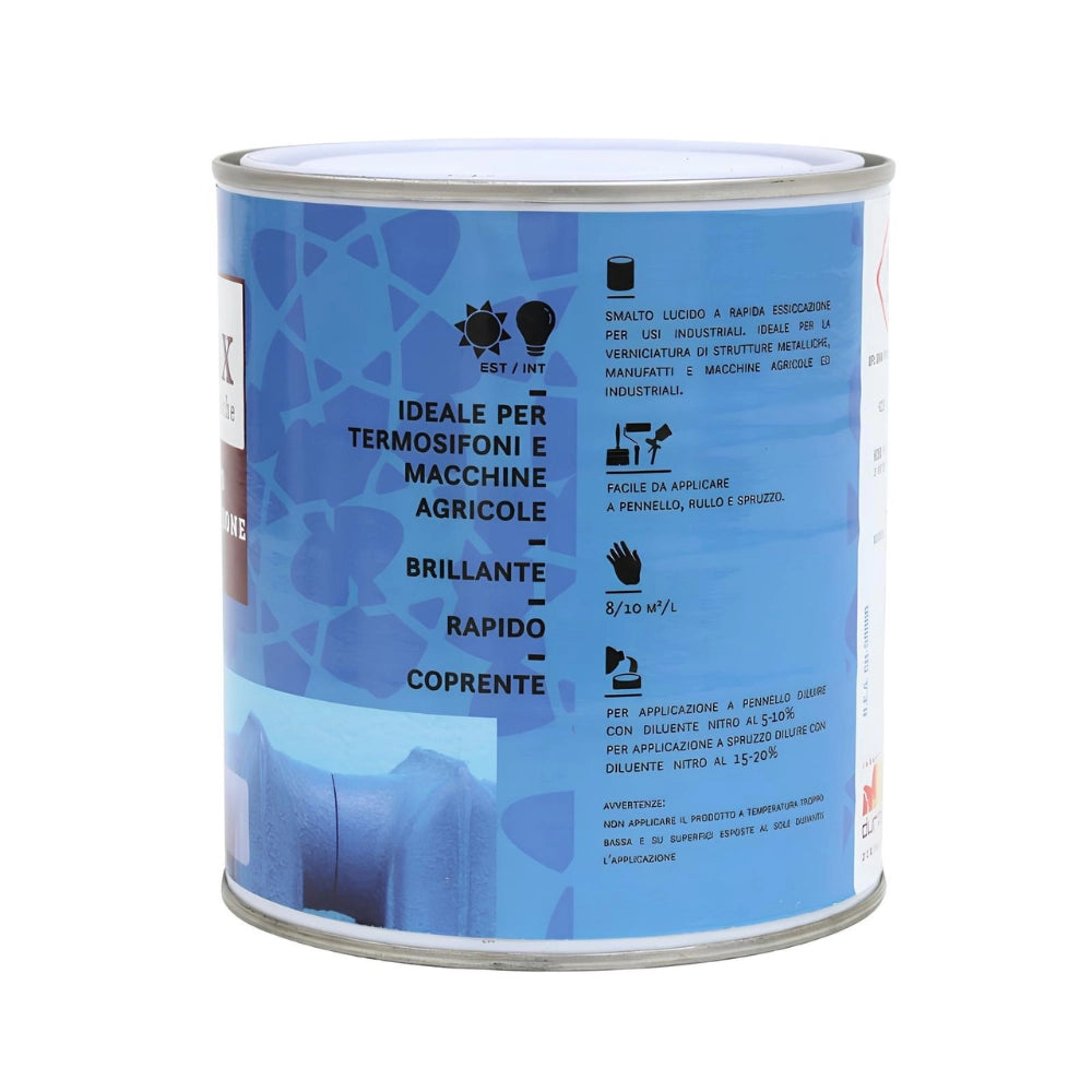 Durilux smalto sintetico lucido rapida essiccazione bianco 500 per ferro *** formato 2.5 lt, confezione 1