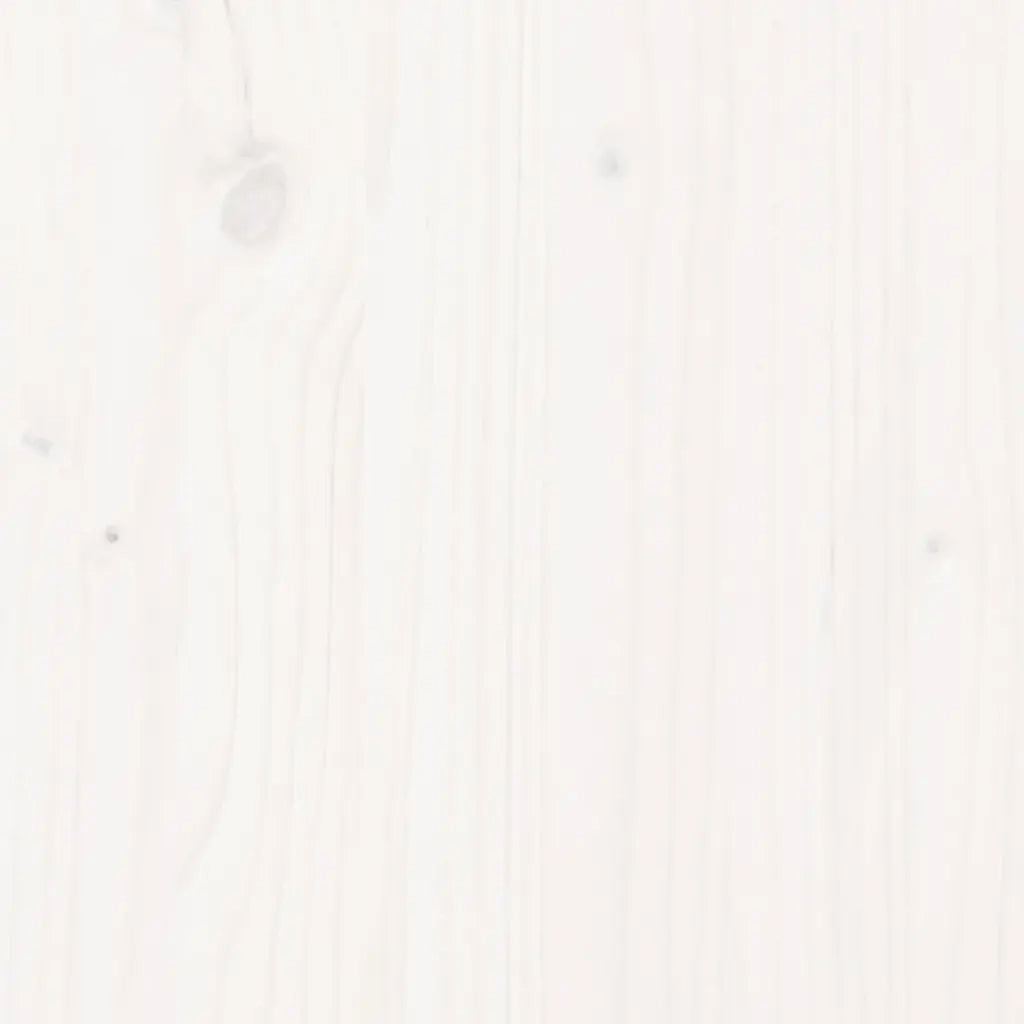 Letto senza Materasso-Struttura Letto Bianco 90x200 cm Legno Massello di Pino 371401