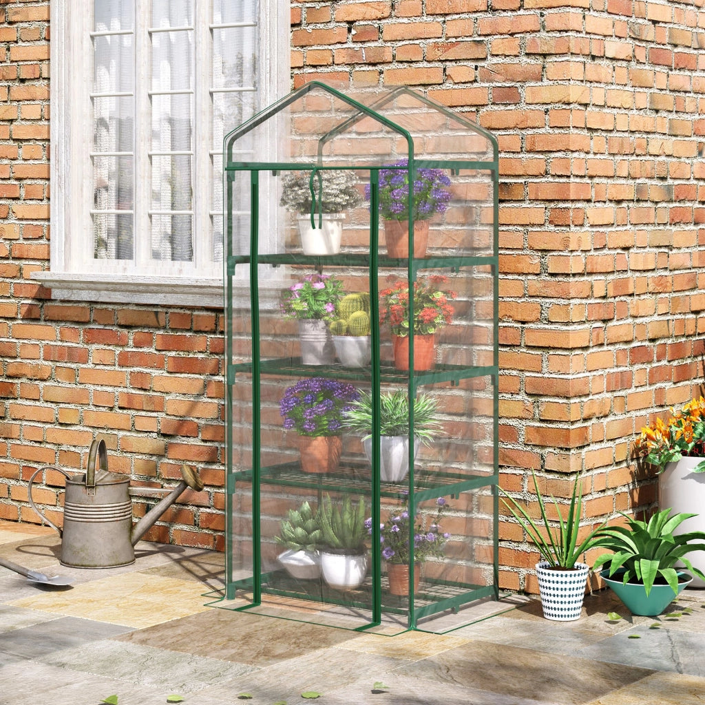 Serra da Balcone 4 Ripiani ¨C Xylo ¨C PVC Trasparente 70x50x160cm