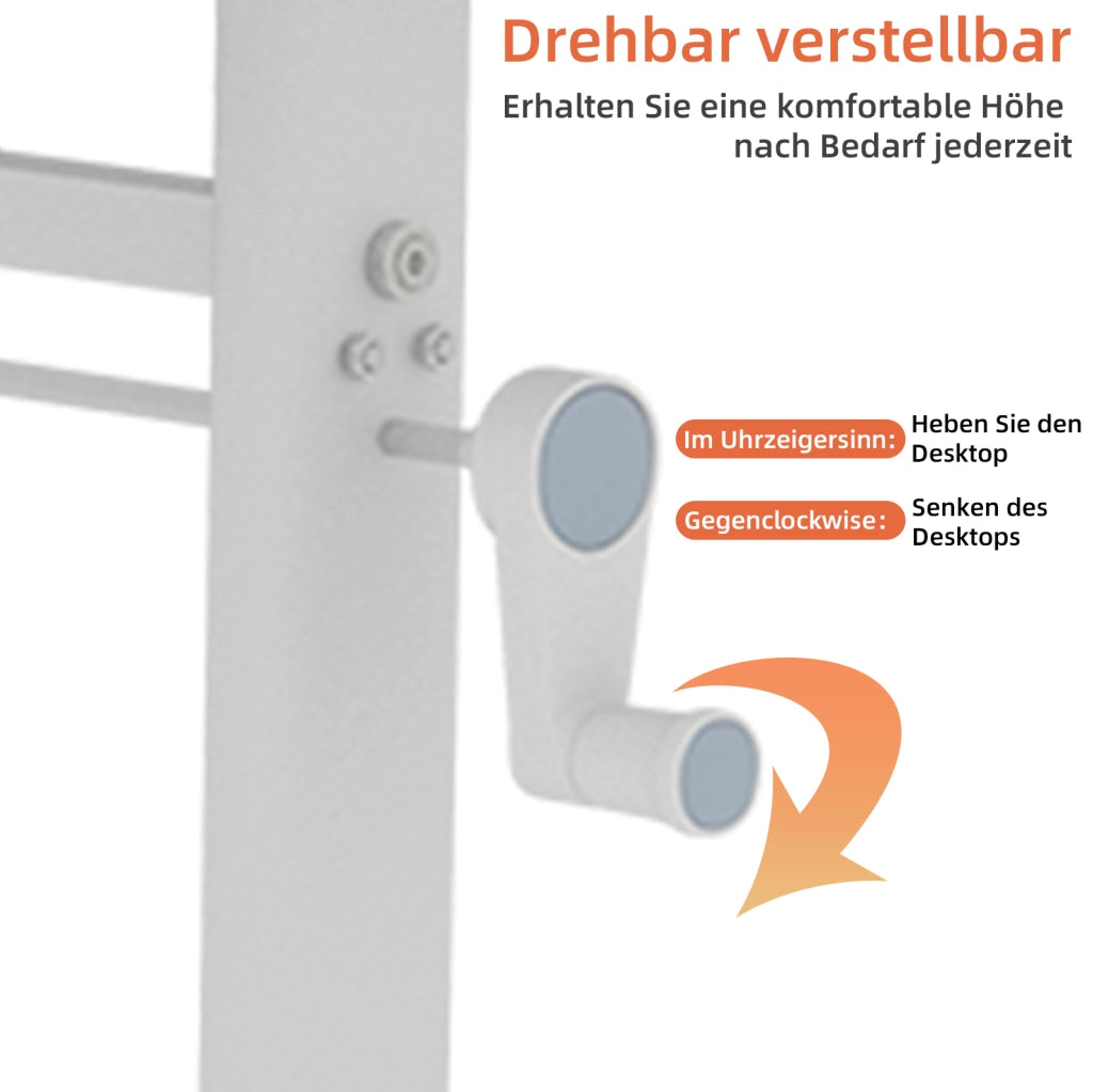 Scrivania Regolabile in Altezza per Studio e Ufficio, Design Compatto e Versatile