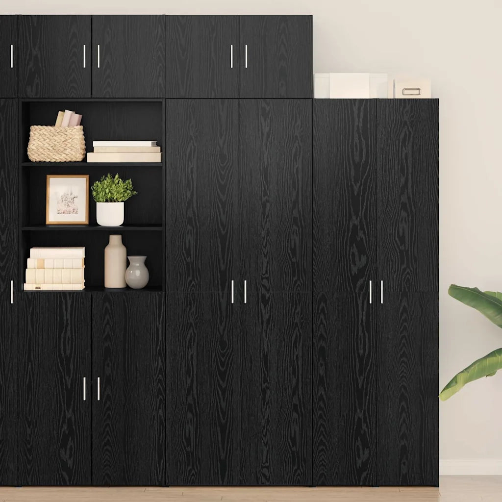 Armadio 3 pz Rovere Nero CFW8703132