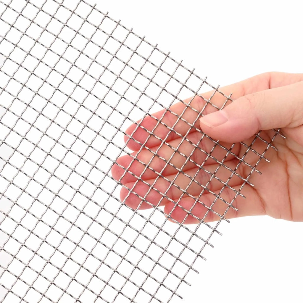 Rete per schermatura 120 x 200 cm 3 Mesh Argento 42039641