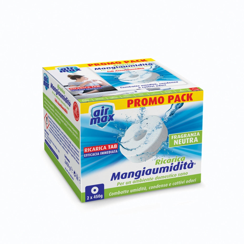 AIRMAX ASSORBIUMIDITA RICARICA TAB NEUT 450G 2PZ- 12,0 pz