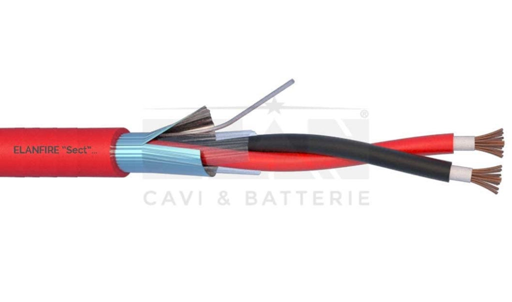 MATASSA CAVO ELAN ALLARME ANTINCENDIO ELANFIRE TW + SCHERMO 2X0,5 282051R 100MT